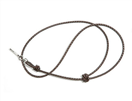 Braided Leather Lanyard