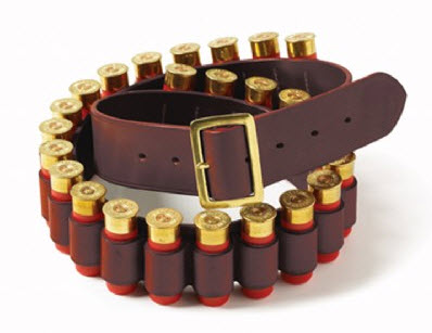 Brady 12 Gauge Leather Cartridge Belt