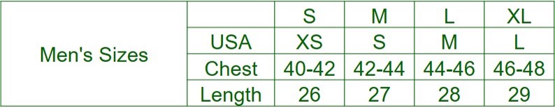Size Chart Size Chart